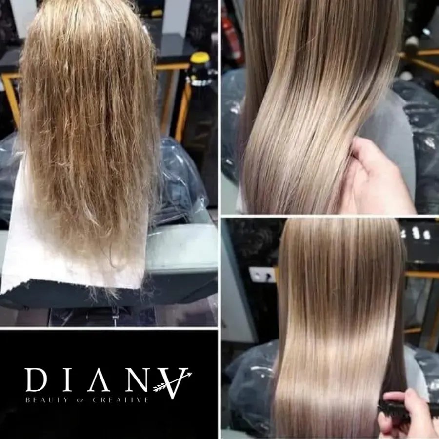 Blue Brazil Protein hair straightening treatment set 1000ml 500ml