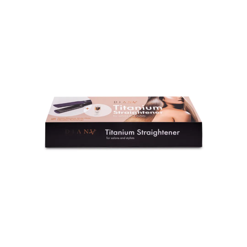 Diana NANO Hair Straightener with Wide Floating Titanium Plates and Vibrations