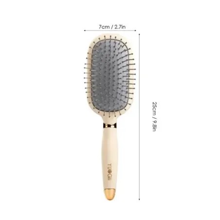 Brosse démêlante rose avec coussin d’air – massage du cuir chevelu