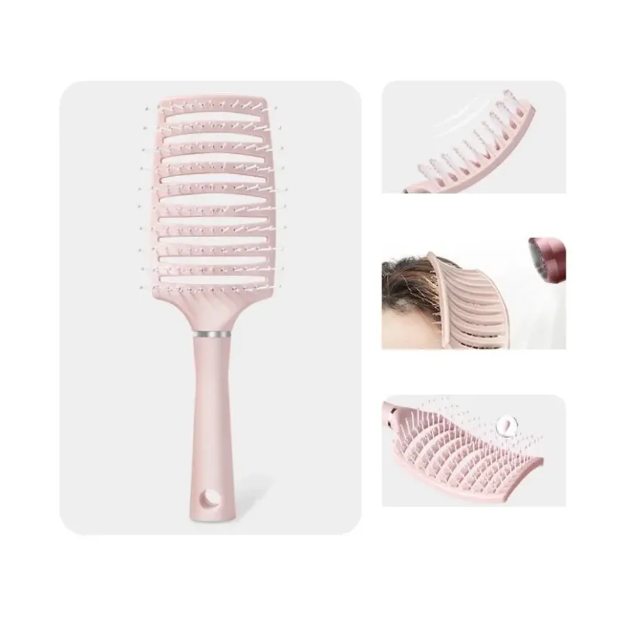 Puderrosa Haarbürste – Ansatzlifting, Styling & Kopfhautmassage Puderrosa Haarbürste – Ansatzlifting, Styling & Kopfhautmassage