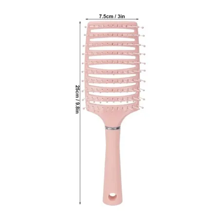 Puderrosa Haarbürste – Ansatzlifting, Styling & Kopfhautmassage