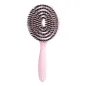Brosse à cheveux super flexible avec poils de sanglier – démêlage, séchage, massage – rose poudré Brosse à cheveux super flexible avec poils de sanglier – démêlage, séchage, massage – rose poudré