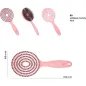 Super flexible Haarbürste mit Wildschweinborsten – Entwirrung, Trocknung, Massage – Puderrosa Super flexible Haarbürste mit Wildschweinborsten – Entwirrung, Trocknung, Massage – Puderrosa
