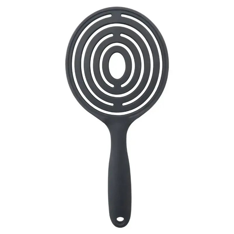 Super flexible Haarbürste mit Wildschweinborsten – Schwarz – Entwirren, Trocknen, Kopfhautmassage
