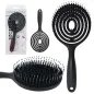 Super flexible Haarbürste mit Wildschweinborsten – Schwarz – Entwirren, Trocknen, Kopfhautmassage Super flexible Haarbürste mit Wildschweinborsten – Schwarz – Entwirren, Trocknen, Kopfhautmassage