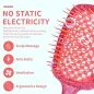Red Glitter Hair Brush – Highly Flexible, Ventilated, for All Hair Types Red Glitter Hair Brush – Highly Flexible, Ventilated, for All Hair Types