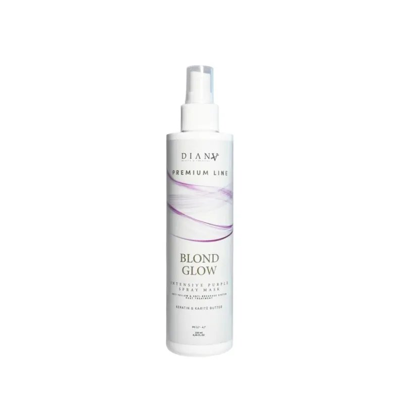 10 en 1 Blond Glow – Masque spray sans rinçage au pigment violet pour cheveux blonds, 250 ml