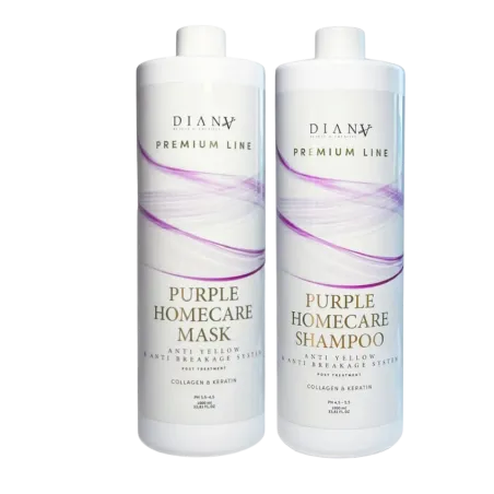 Kopie von Premium Line Purple Homecare Set – Shampoo und Maske für blondes Haar mit violettem Pigment 1000ml +1000ml