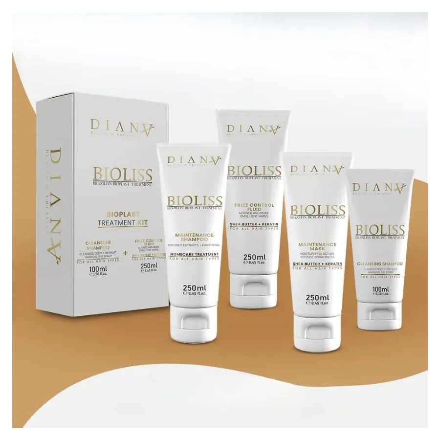 Bioliss – Professional Set: Bioplasty 250 g + Clarifying Shampoo 100 ml + Shampoo 250 ml + Mask 250 ml
