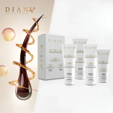 Bioliss – Professional Set: Bioplasty 250 g + Clarifying Shampoo 100 ml + Shampoo 250 ml + Mask 250 ml