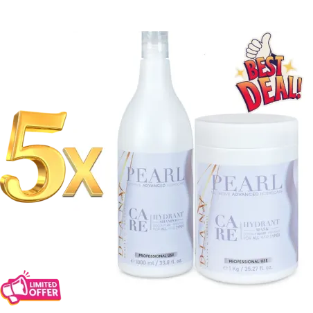 5 x Pearl Care Set 1000 ml – Professional Hair Care, Pay for 4, Get 1 FREE!