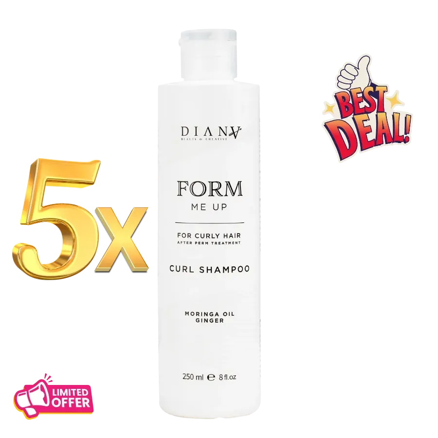 5 x Form Me Up Shampoo 250 ml – Curly/Post-Perm Hair, 1 FREE 5 x Form Me Up Shampoo 250 ml – Curly/Post-Perm Hair, 1 FREE