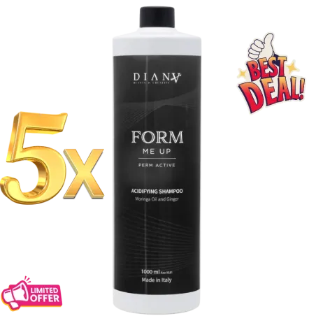 5 x Form Me Up Shampoo 1000 ml – Curly/Post-Perm, 1 FREE