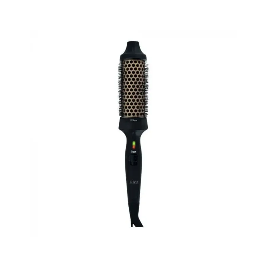 Diva Pro Brosse Chauffante Céramique 40mm – Brosse professionnelle avec revêtement céramique & technologie ionique