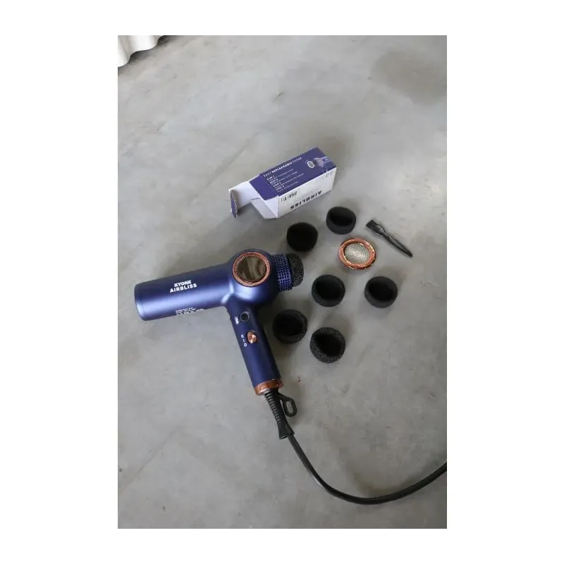 Kyone Airbliss Digital Motor Sèche-cheveux 1800W – Sèche-cheveux professionnel ultraléger avec générateur d’ions