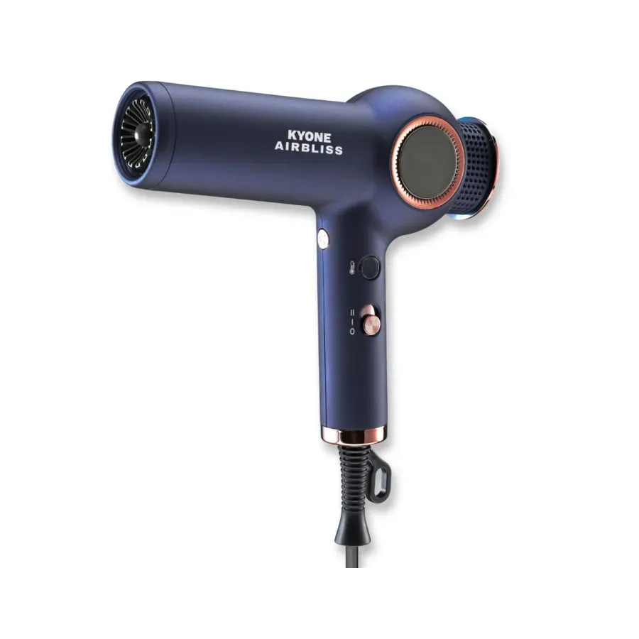 Kyone Airbliss Digital Motor Sèche-cheveux 1800W – Sèche-cheveux professionnel ultraléger avec générateur d’ions