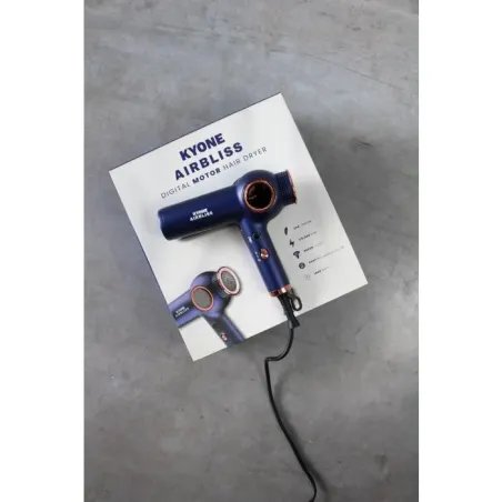 Kyone Airbliss Digital Motor 1800W – sèche-cheveux professionnel ultraléger avec générateur d’ions