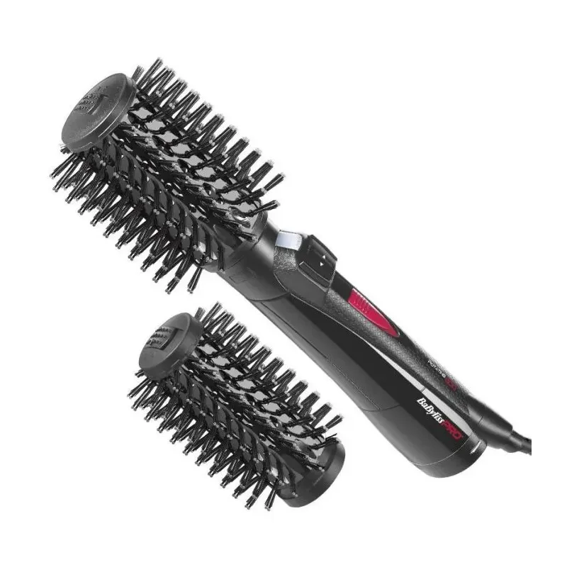 Babyliss PRO Brosse Soufflante Rotative 800W Noire – céramique, ionique, 2 brosses