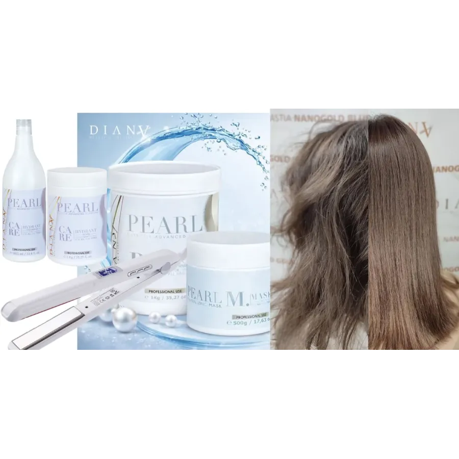 Pearl Botox Capillaire PRO Set 1000 ml + Home Care 1000 ml + Appareil Ultrason KESSNER
