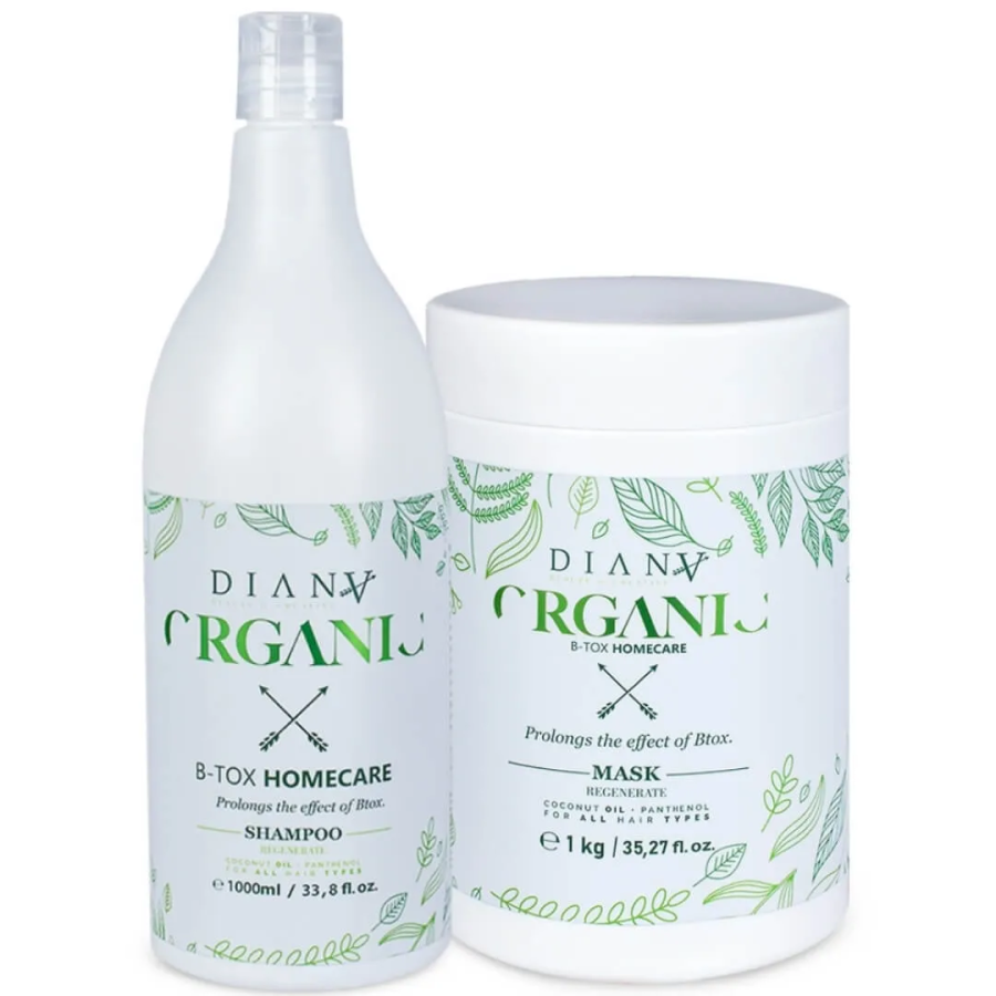 ORGANIC botox  care set shampoo + mask 1000ml + 1000g