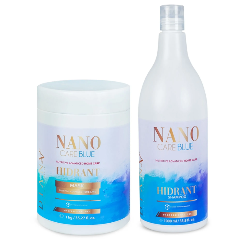 NanoCare Blue Set shampooing + masque pour cheveux 1000ml + 1000g