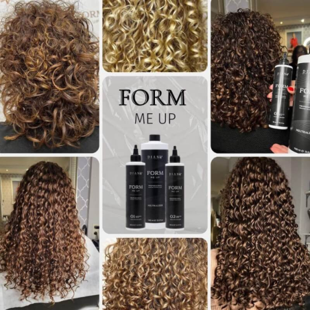 Form me up Bio-Locken & Welle Dauerwellen-Set 1000 ml neutral + 01 natürliches Haar 300 ml + 02 behandeltes Haar 300 ml