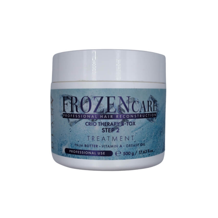 Cryothérapie capillaire FROZEN – Étape 2 (500 ml) est un produit pour nourrir, renforcer, reconstruire et combler les cheveux