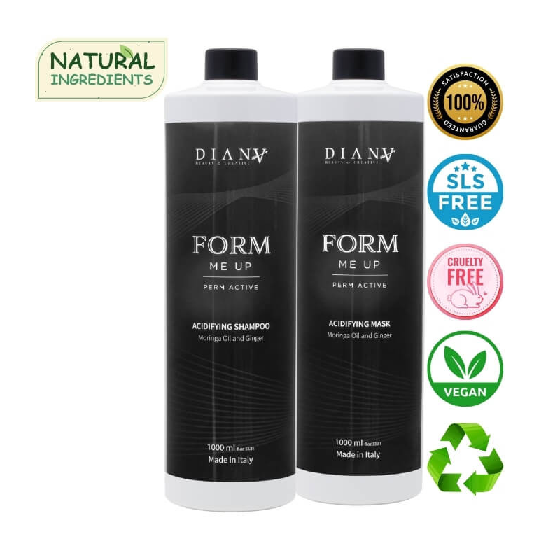 FORM ME UP Perm Active Acidifying Set Hair Mask 1000ml + Shampoo 1000ml