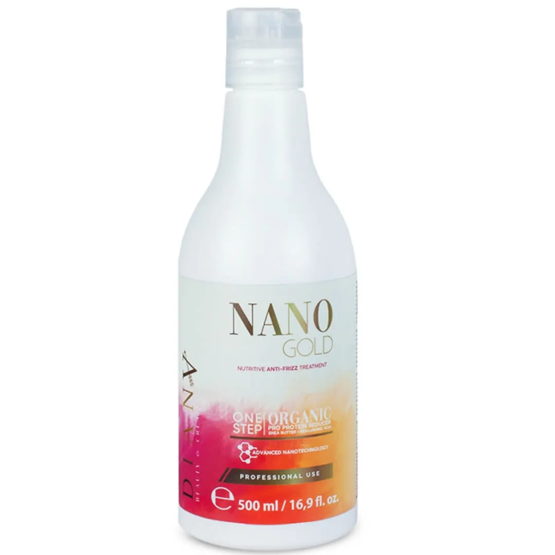 NanoGold Nanoplastia - Lissage Permanent Organique des Cheveux 500ml