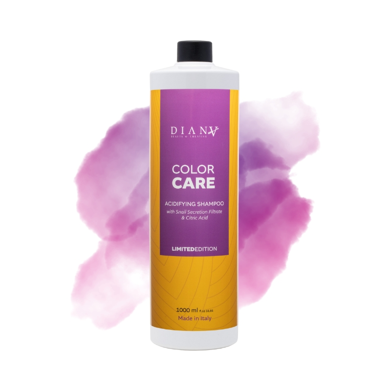 Color Care 1000ml organic shampoo with snail secretion filter and citric acid, limited edition.