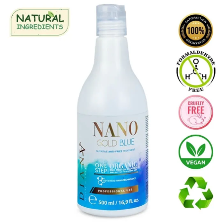 NanoBlue Nanoplastia - Lissage Permanent Organique des Cheveux 500ml