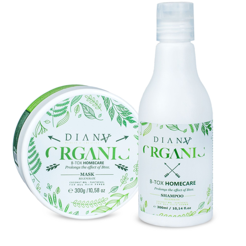 ORGANIC Care zestaw: szampon + maska do włosów 300ml + 300g