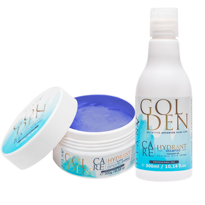 GOLDEN Care BLUE set shampooing + masque capillaire 300ml + 300g