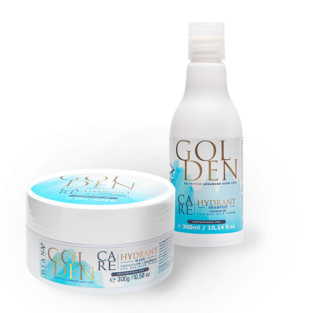 GOLDEN Care BLUE zestaw: szampon + maska do włosów 300ml + 300g