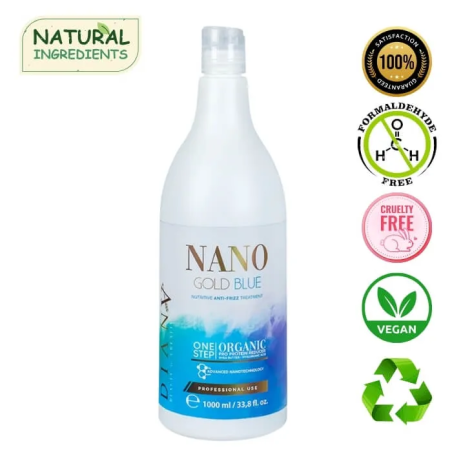 NanoBlue Nanoplastia - Lissage Permanent Organique des Cheveux 1000ml