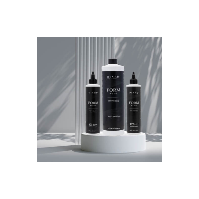 Form me up Bio-Locken & Welle Dauerwellen-Set 1000 ml neutral + 01 natürliches Haar 300 ml + 02 behandeltes Haar 300 ml