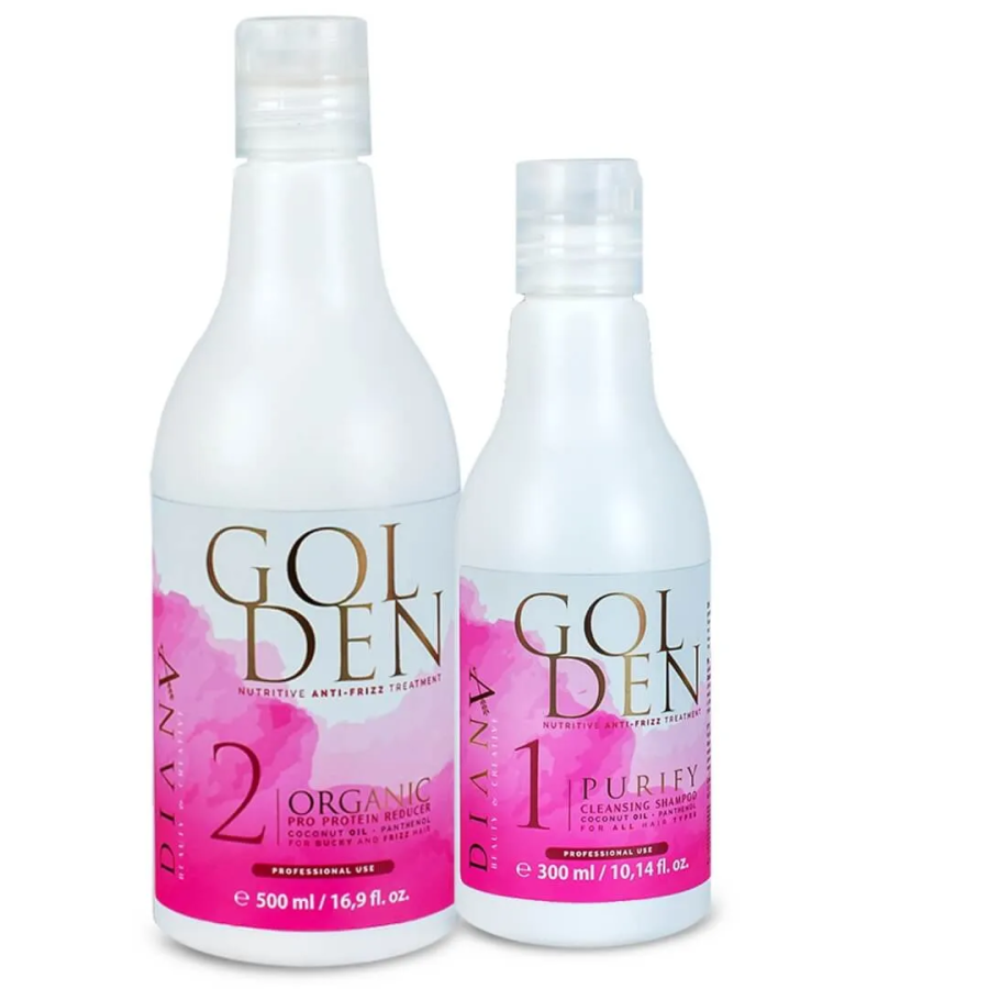 Golden Brazil Protein hair straightening treatment set 500ml + 300ml