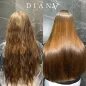 Small Nanoplastia set: NanoGold 500 ml + NanoBlue 500 ml, organic permanent hair straightening lasting 12 months