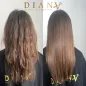 Small Nanoplastia set: NanoGold 500 ml + NanoBlue 500 ml, organic permanent hair straightening lasting 12 months