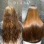 Large Nanoplastia set: NanoGold 1000 ml + NanoBlue 1000 ml, organic permanent hair straightening lasting 12 months