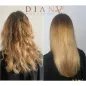 Large Nanoplastia set: NanoGold 1000 ml + NanoBlue 1000 ml, organic permanent hair straightening lasting 12 months