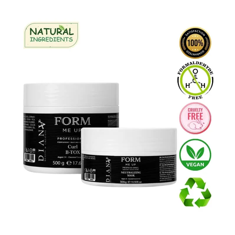 Form Me Up   Btx set 500g + 300g capillaire pour cheveux bouclés avec système d'ondulation